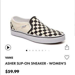 Womens checkered Vans sz 9
